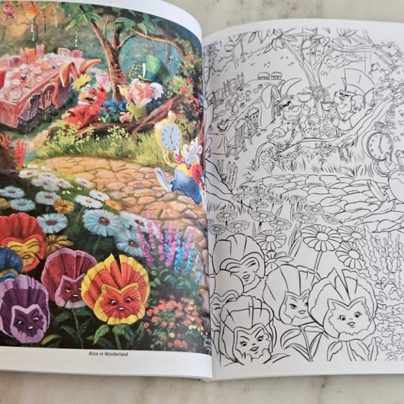 Disney Dreams Collection Thomas Kinkade Studios Coloring Book Gift Idea - Picture 4 of 5